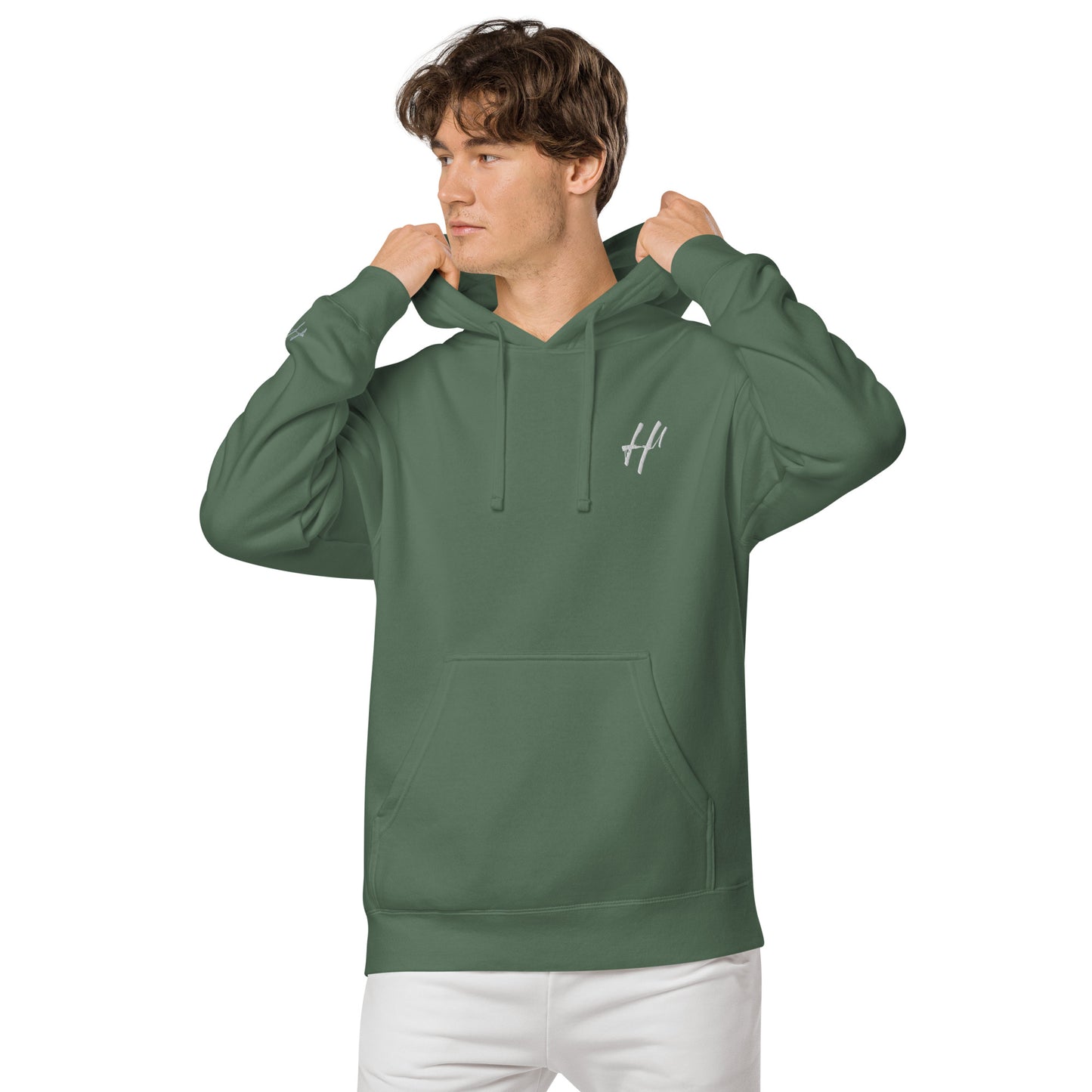 Heist University Embroided Unisex pigment-dyed hoodie
