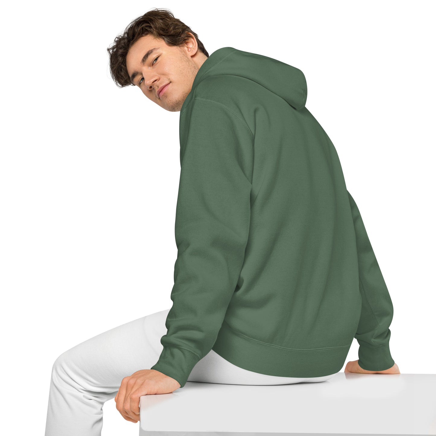 Heist University Embroided Unisex pigment-dyed hoodie