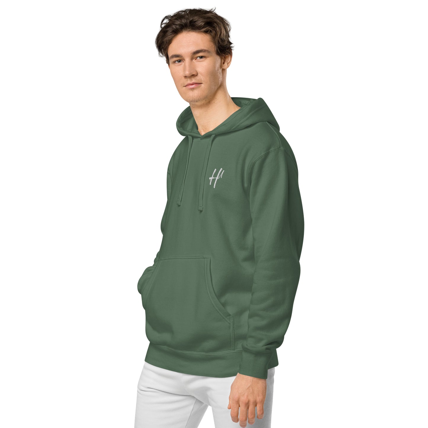 Heist University Embroided Unisex pigment-dyed hoodie