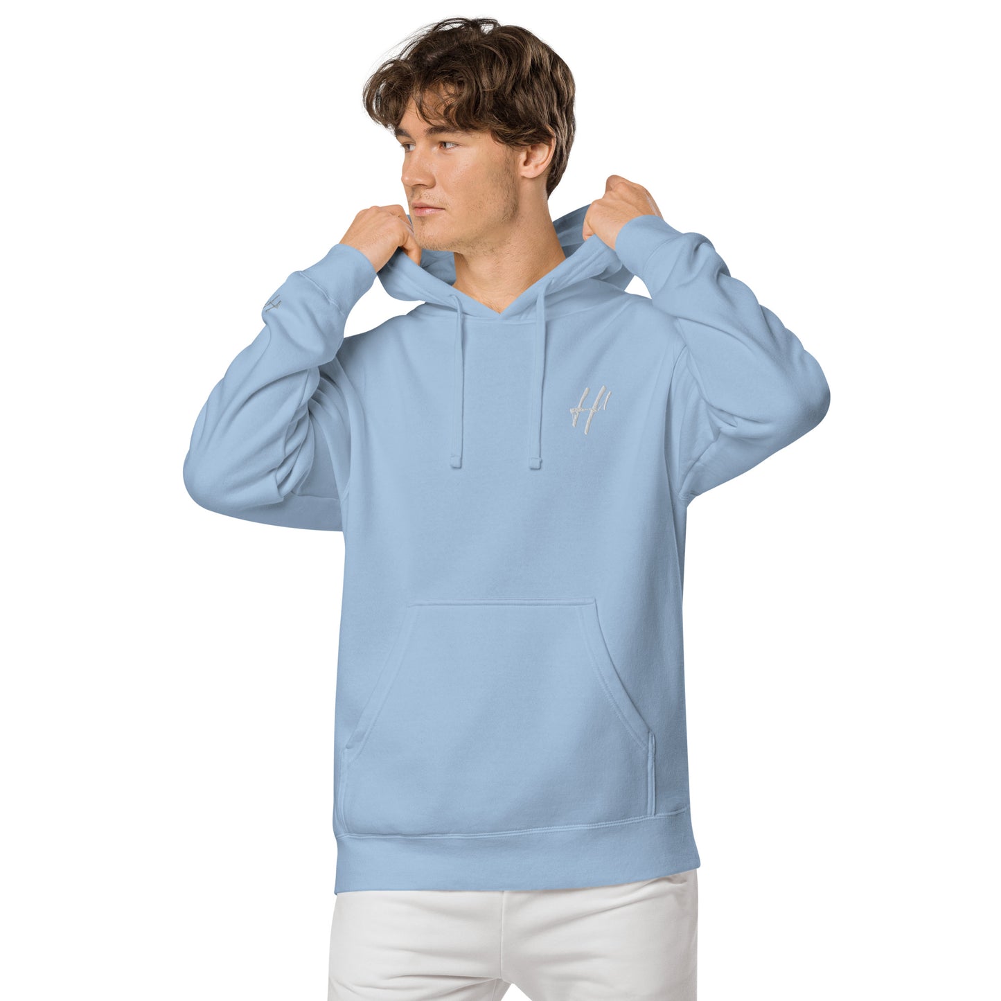 Heist University Embroided Unisex pigment-dyed hoodie