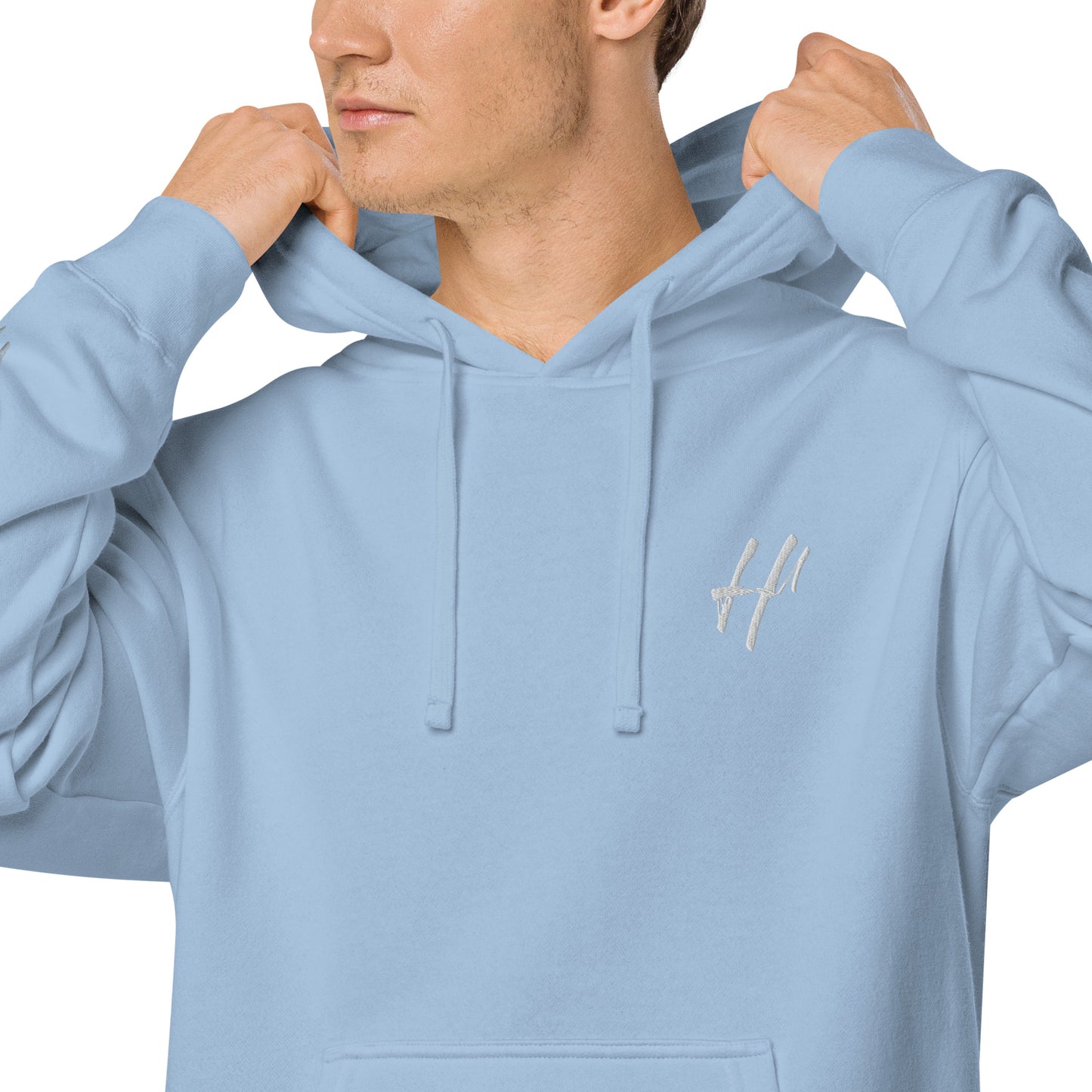 Heist University Embroided Unisex pigment-dyed hoodie