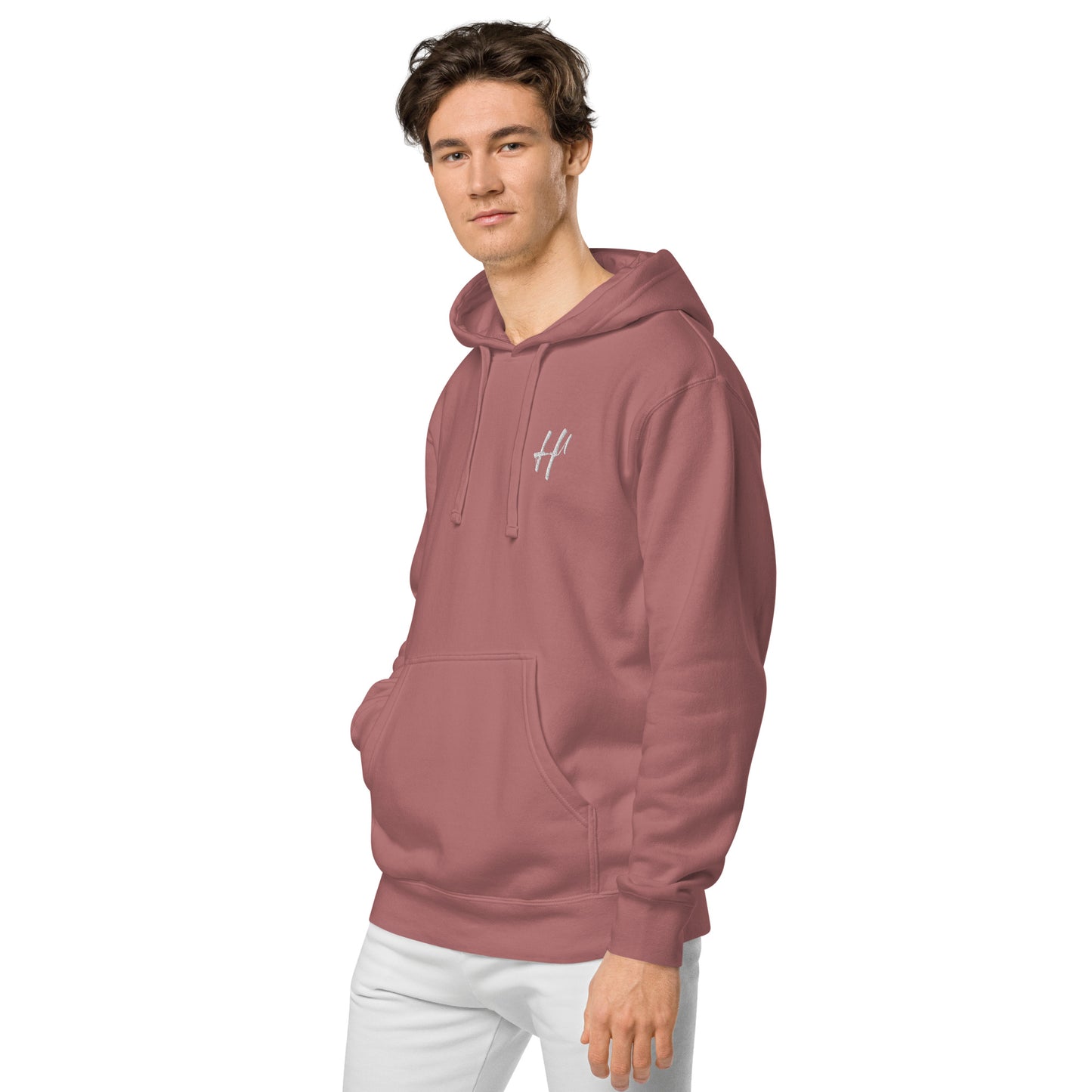 Heist University Embroided Unisex pigment-dyed hoodie