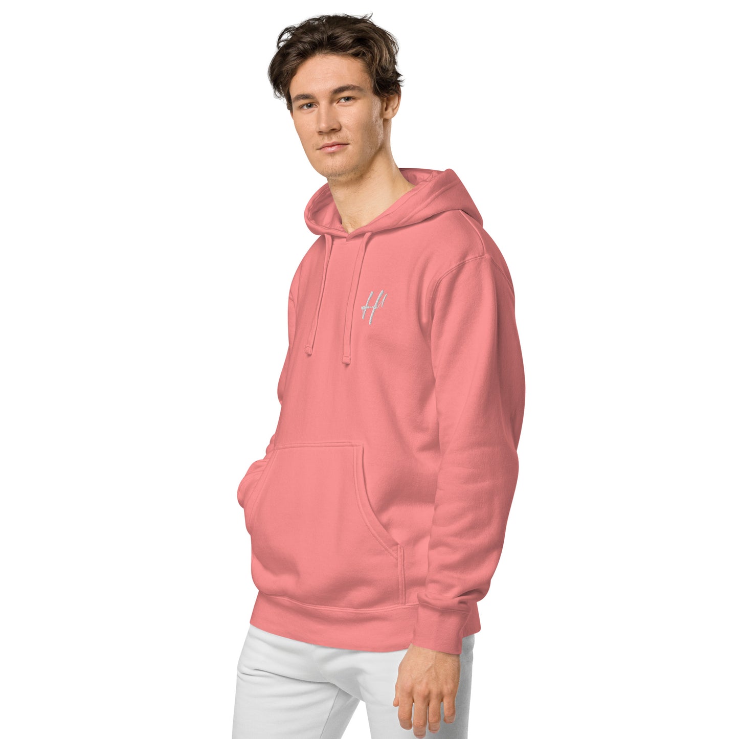 Heist University Embroided Unisex pigment-dyed hoodie