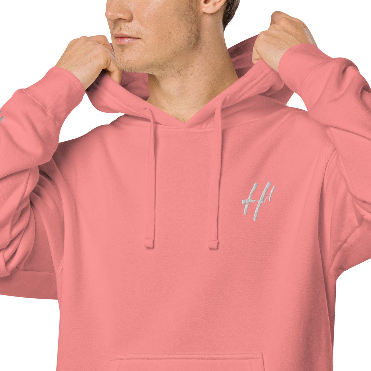 Heist University Embroided Unisex pigment-dyed hoodie
