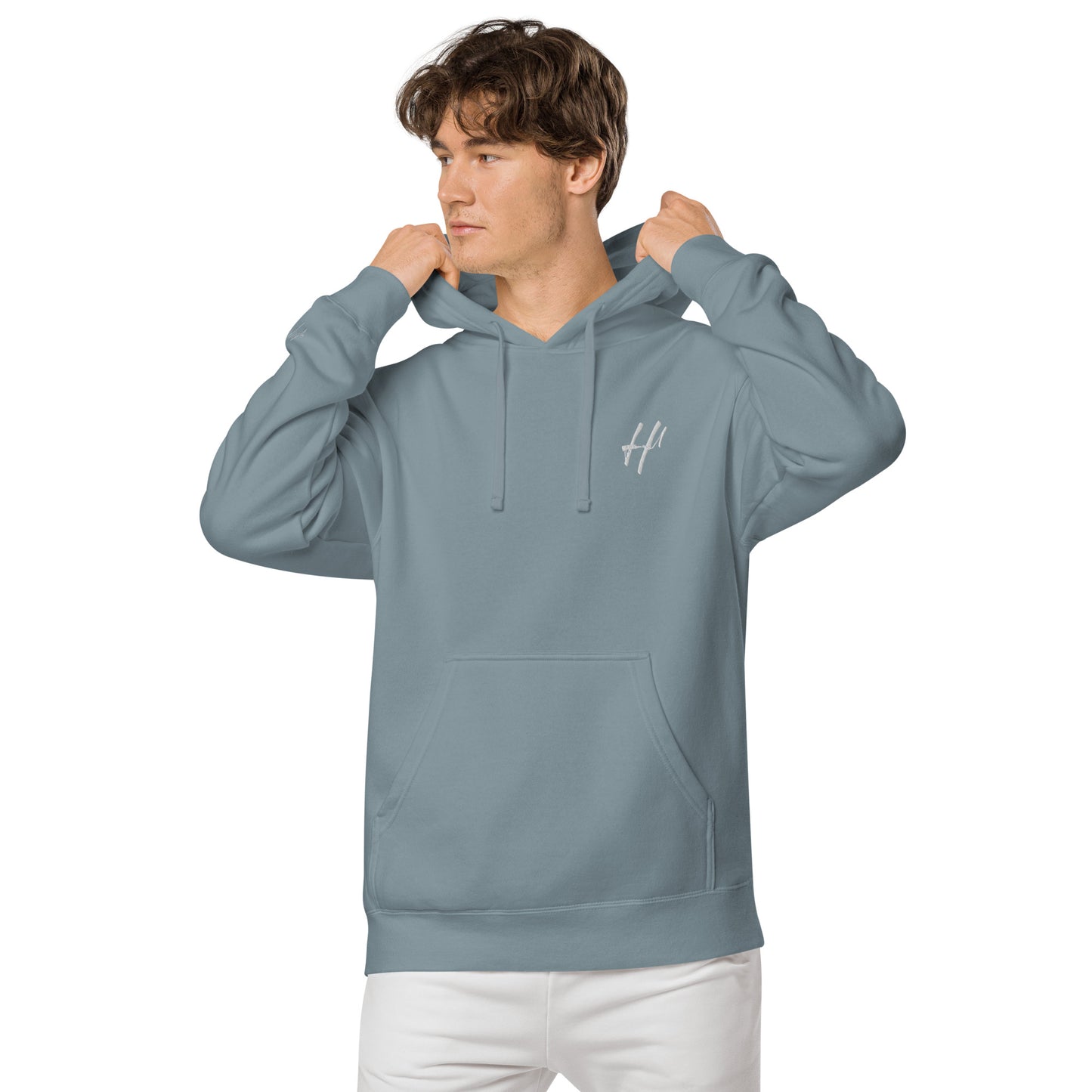 Heist University Embroided Unisex pigment-dyed hoodie