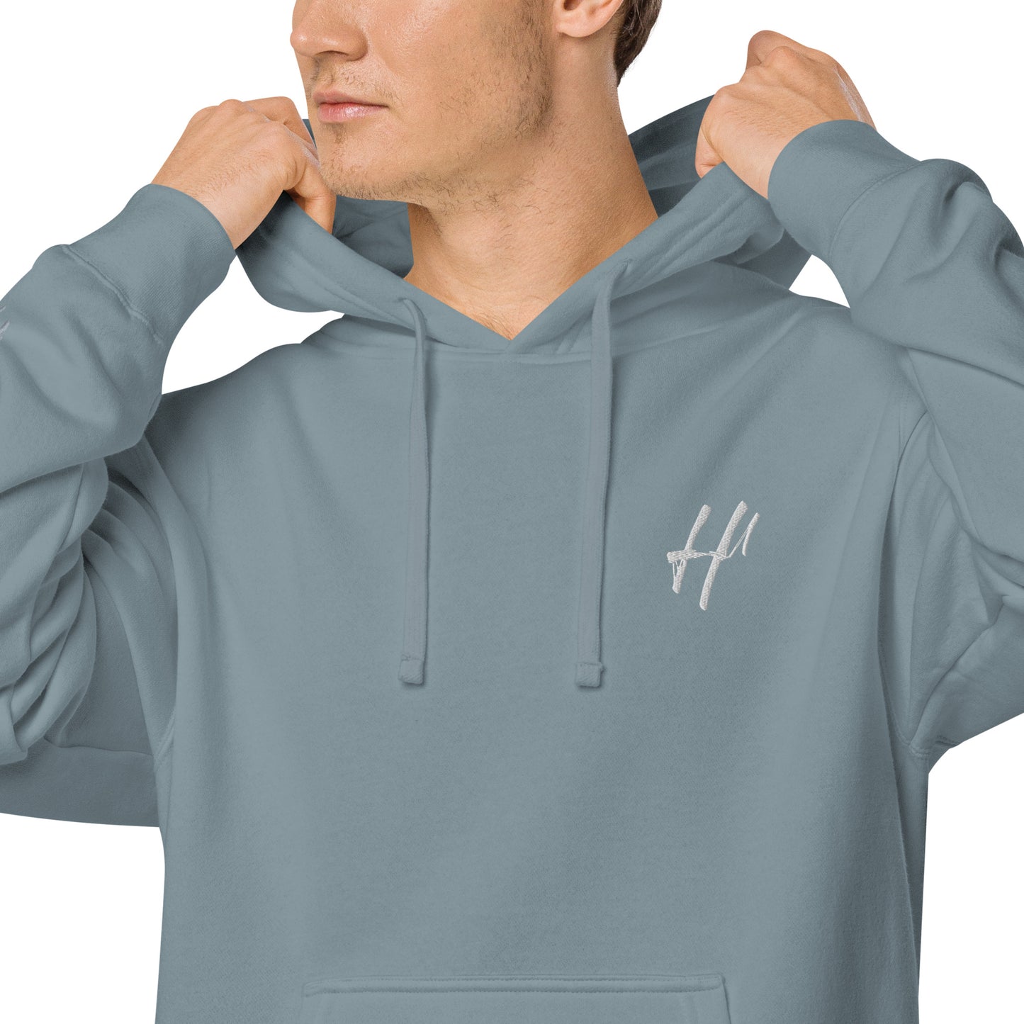 Heist University Embroided Unisex pigment-dyed hoodie