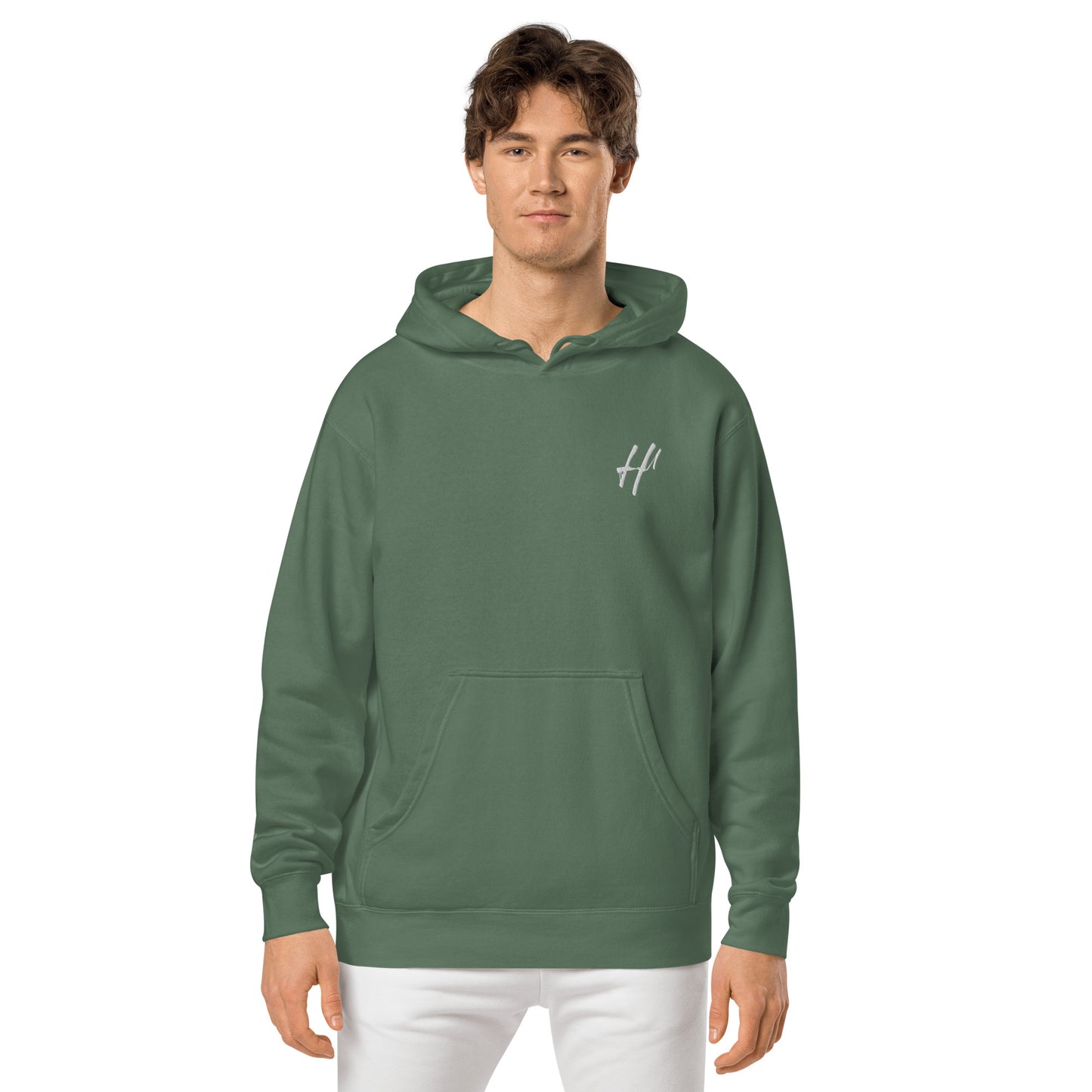 Heist University Embroided Unisex pigment-dyed hoodie