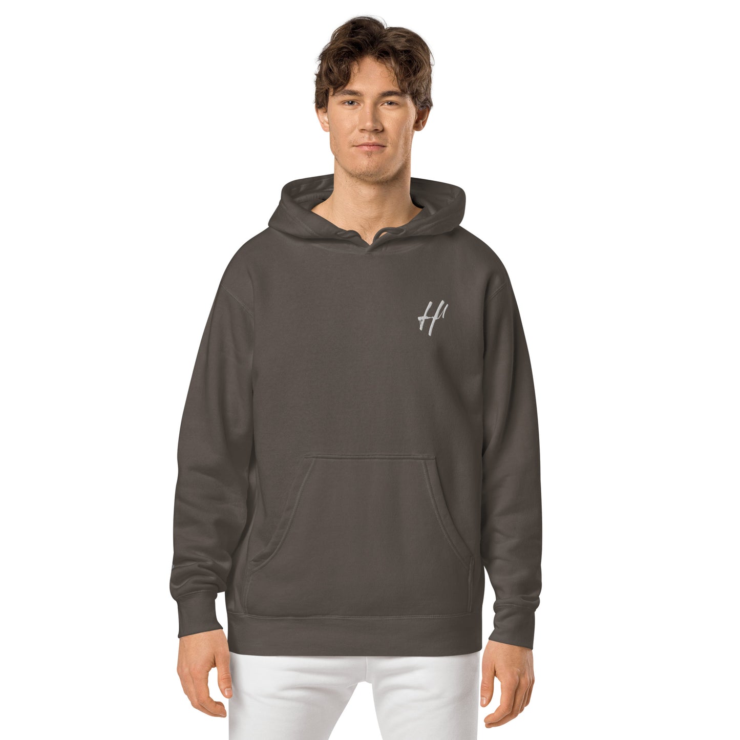 Heist University Embroided Unisex pigment-dyed hoodie