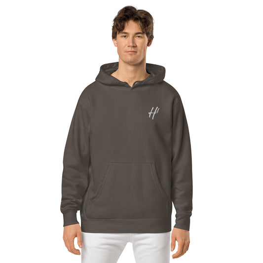 Heist University Embroided Unisex pigment-dyed hoodie