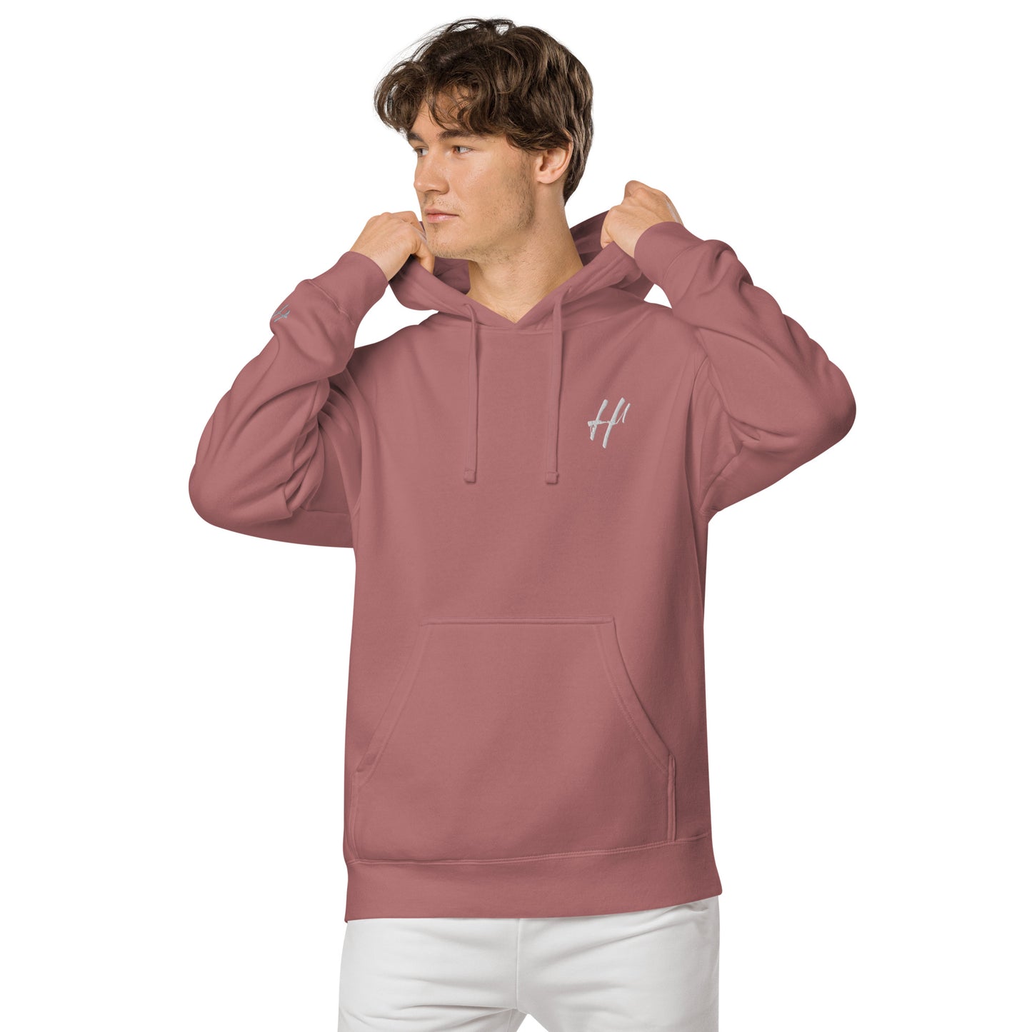 Heist University Embroided Unisex pigment-dyed hoodie