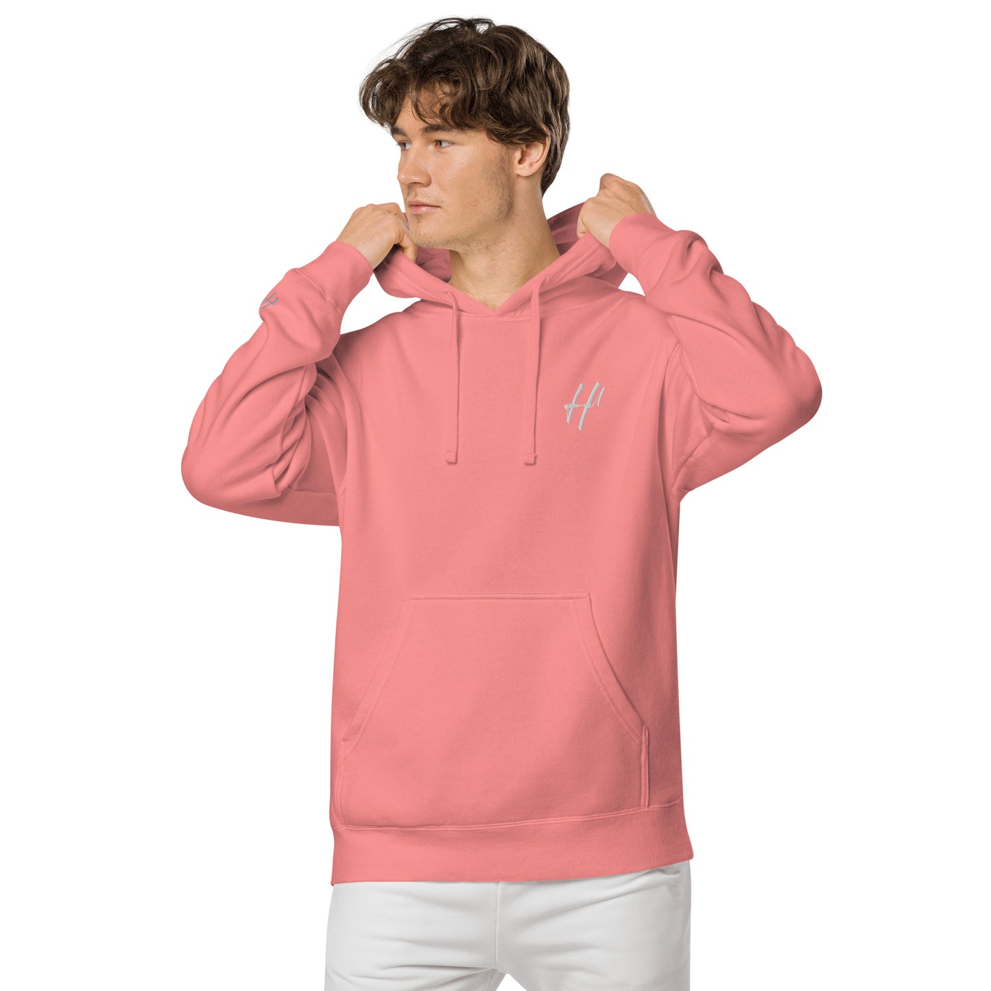 Heist University Embroided Unisex pigment-dyed hoodie