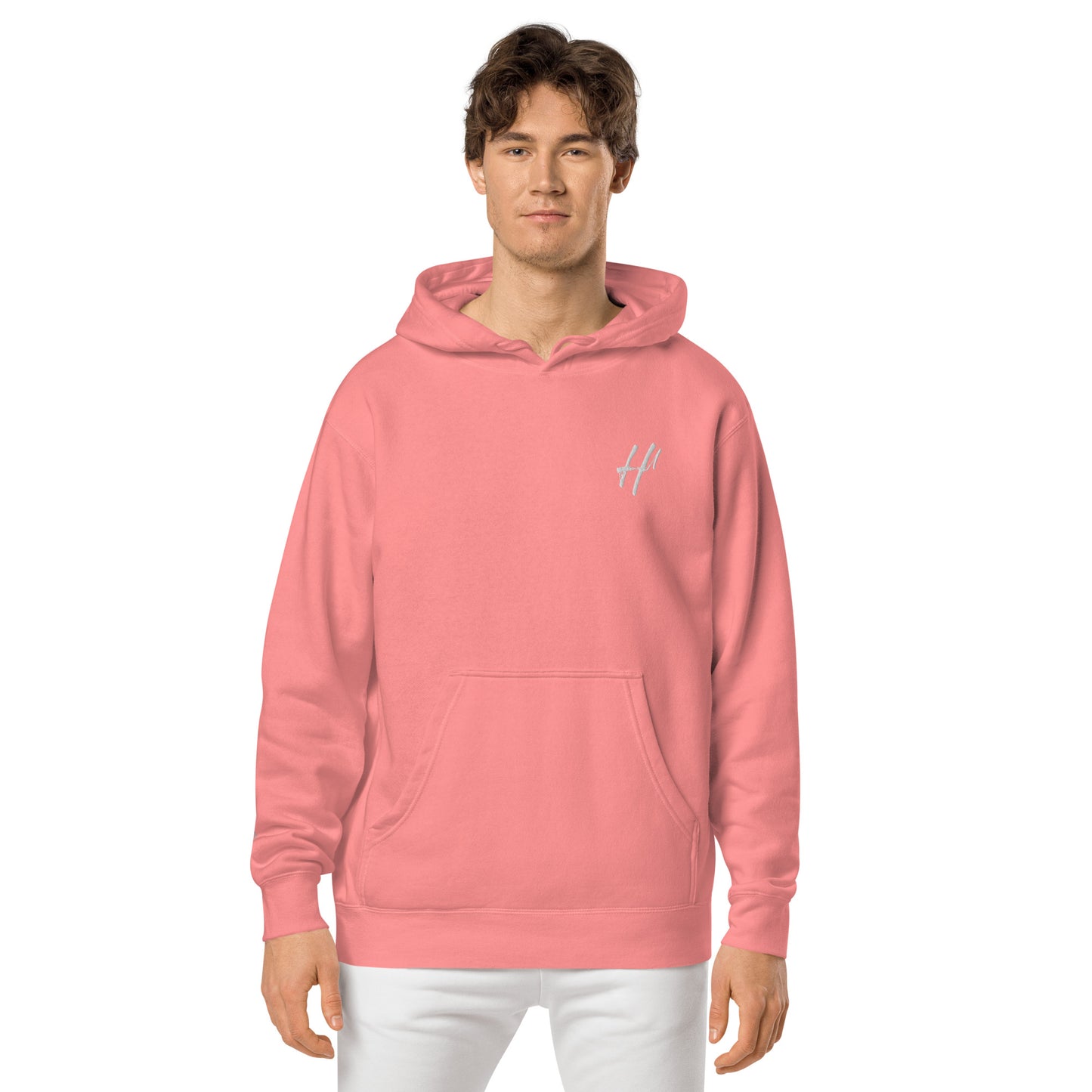 Heist University Embroided Unisex pigment-dyed hoodie