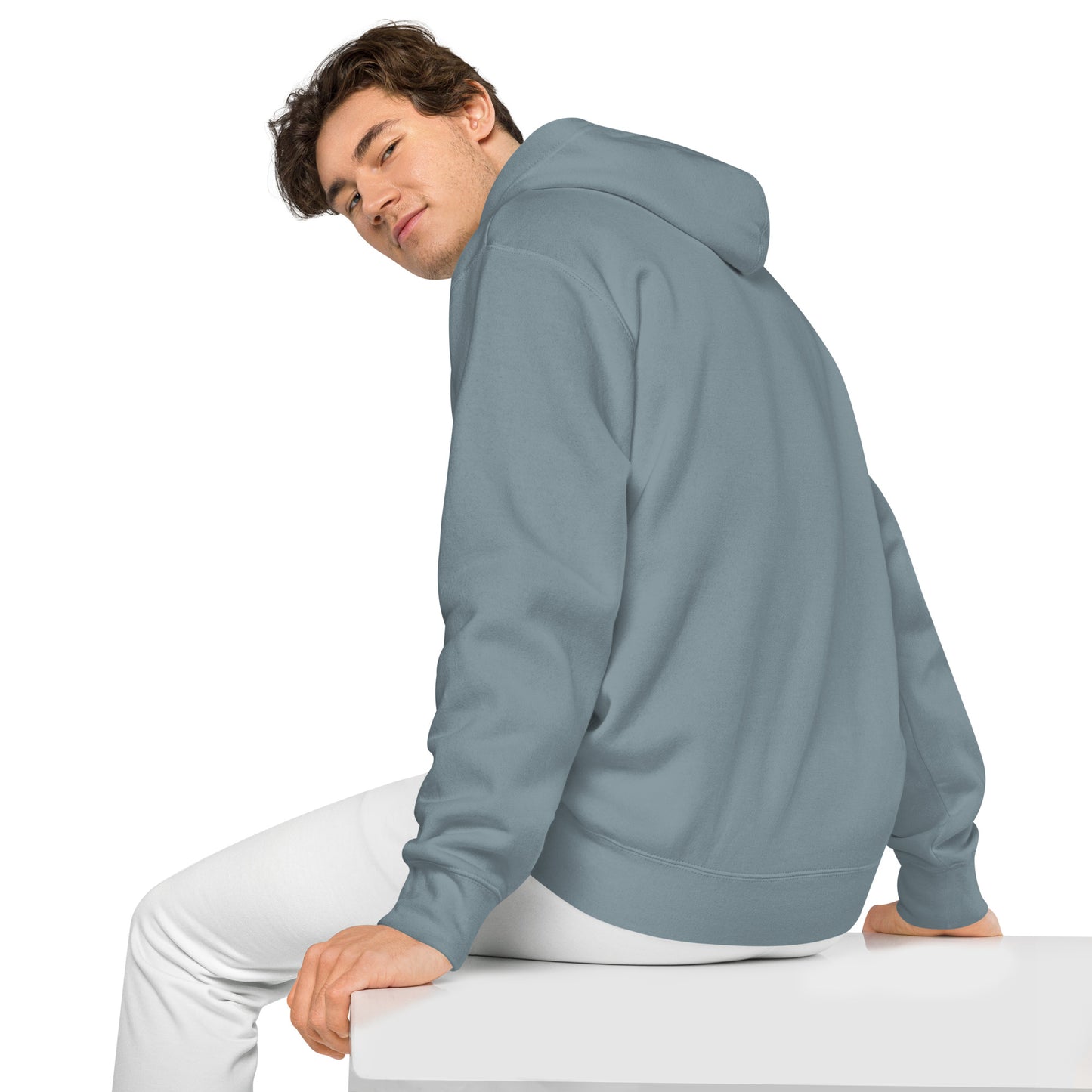 Heist University Embroided Unisex pigment-dyed hoodie
